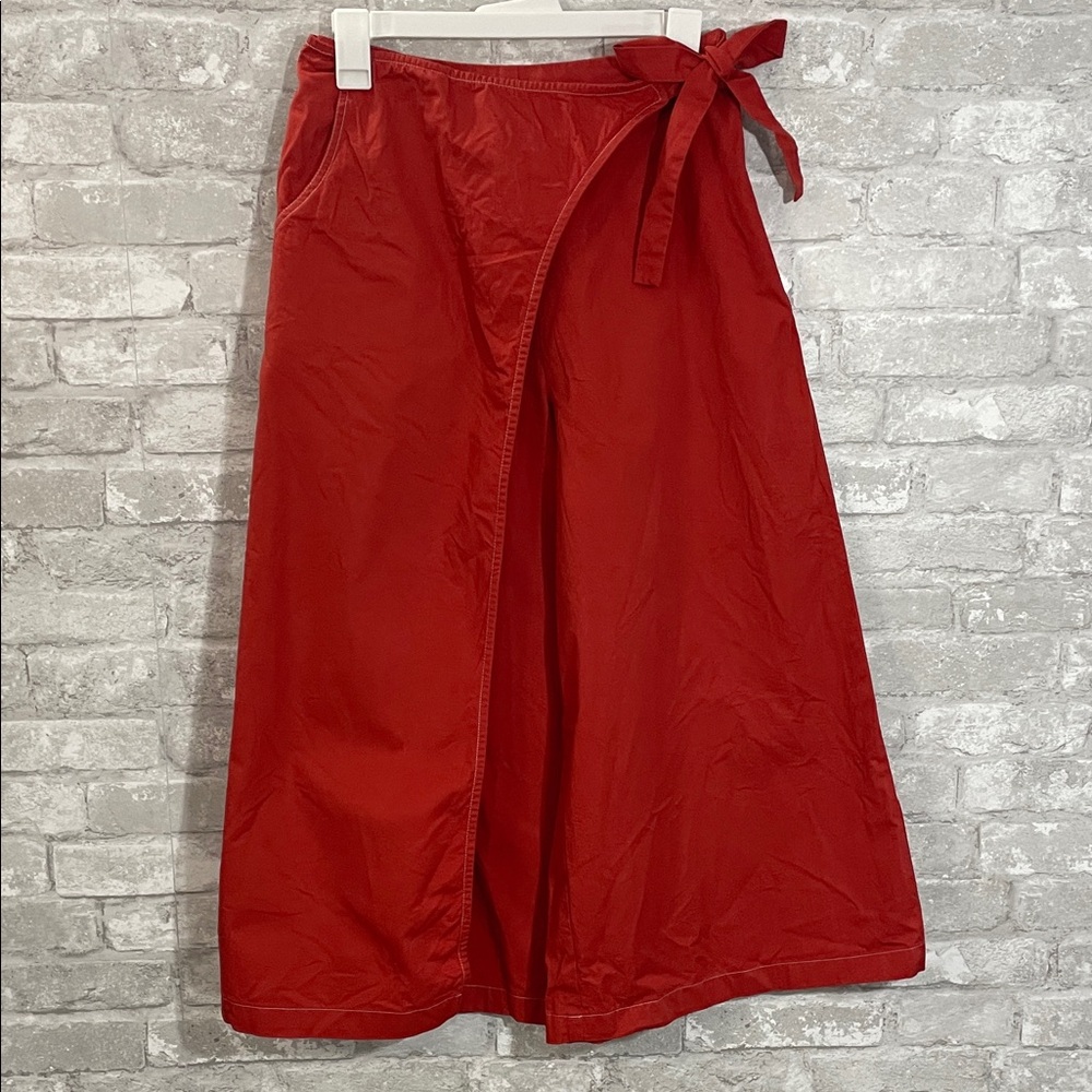 Silvae Wrap Wide Leg Orange-Red Pants